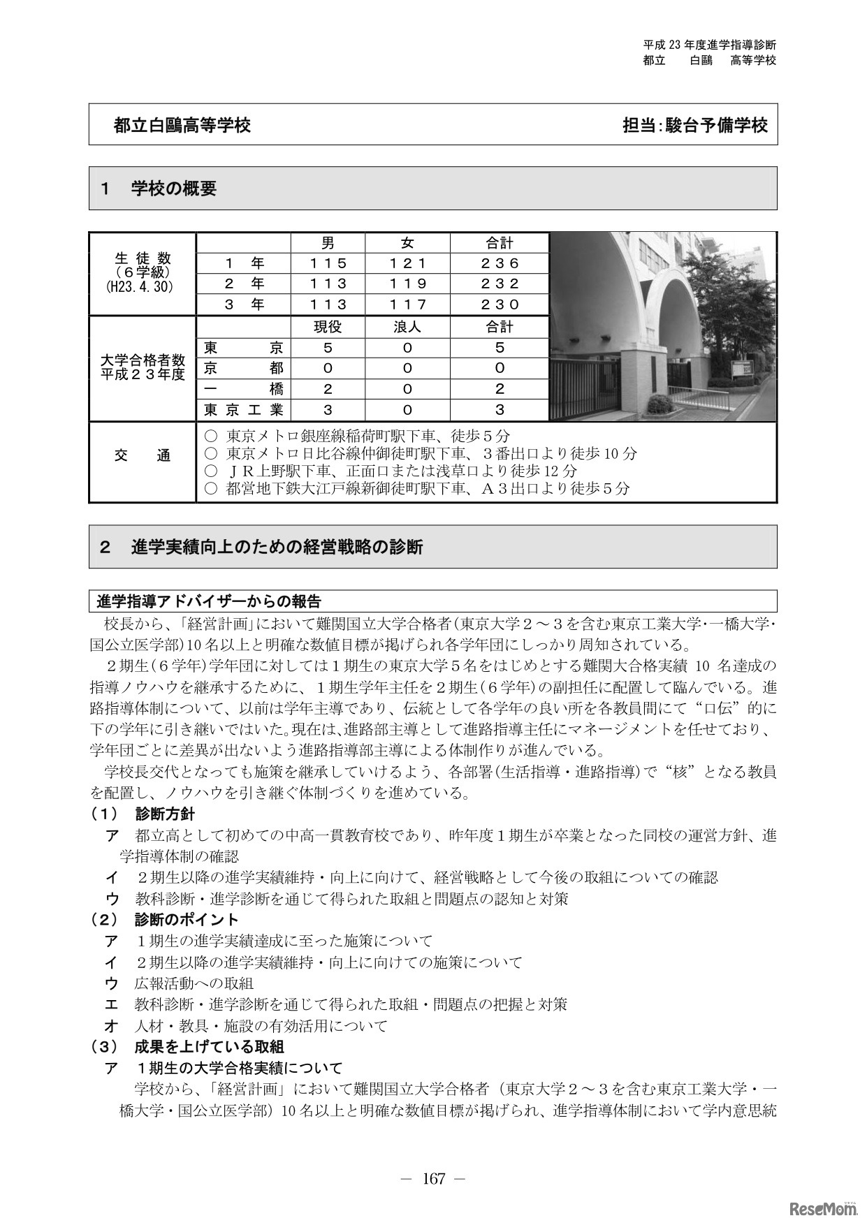 都立白鷗高等学校