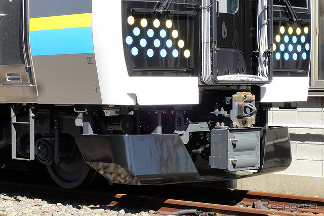 JR東日本 E131系 房総・鹿島むけ新型車両 ワンマン対応車（幕張車両センター 2021年2月18日撮影）