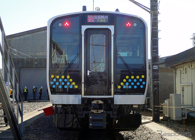 JR東日本 E131系 房総・鹿島むけ新型車両 ワンマン対応車（幕張車両センター 2021年2月18日撮影）