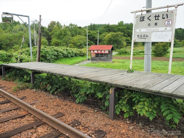 名寄市内の北星駅