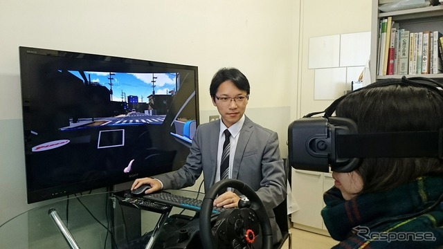 コンピュータグラフィックスを使いドライバーの視認性を計測