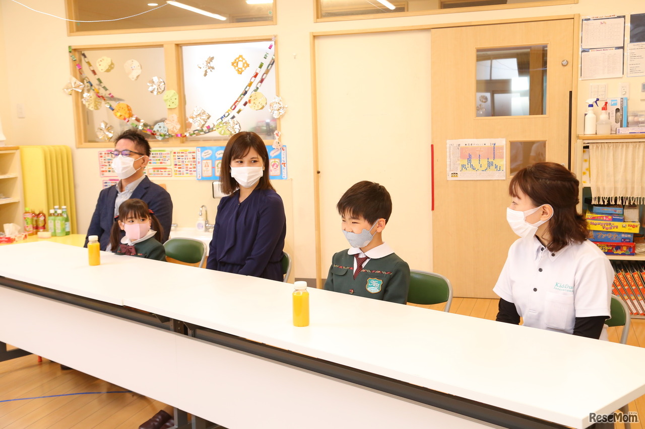 インタビューに応じてくれた坂本賀倉くんご一家