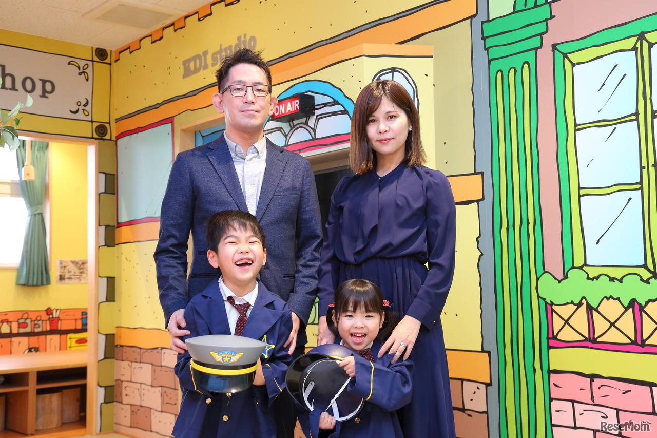 インタビューに応じてくれた坂本賀倉くんご一家