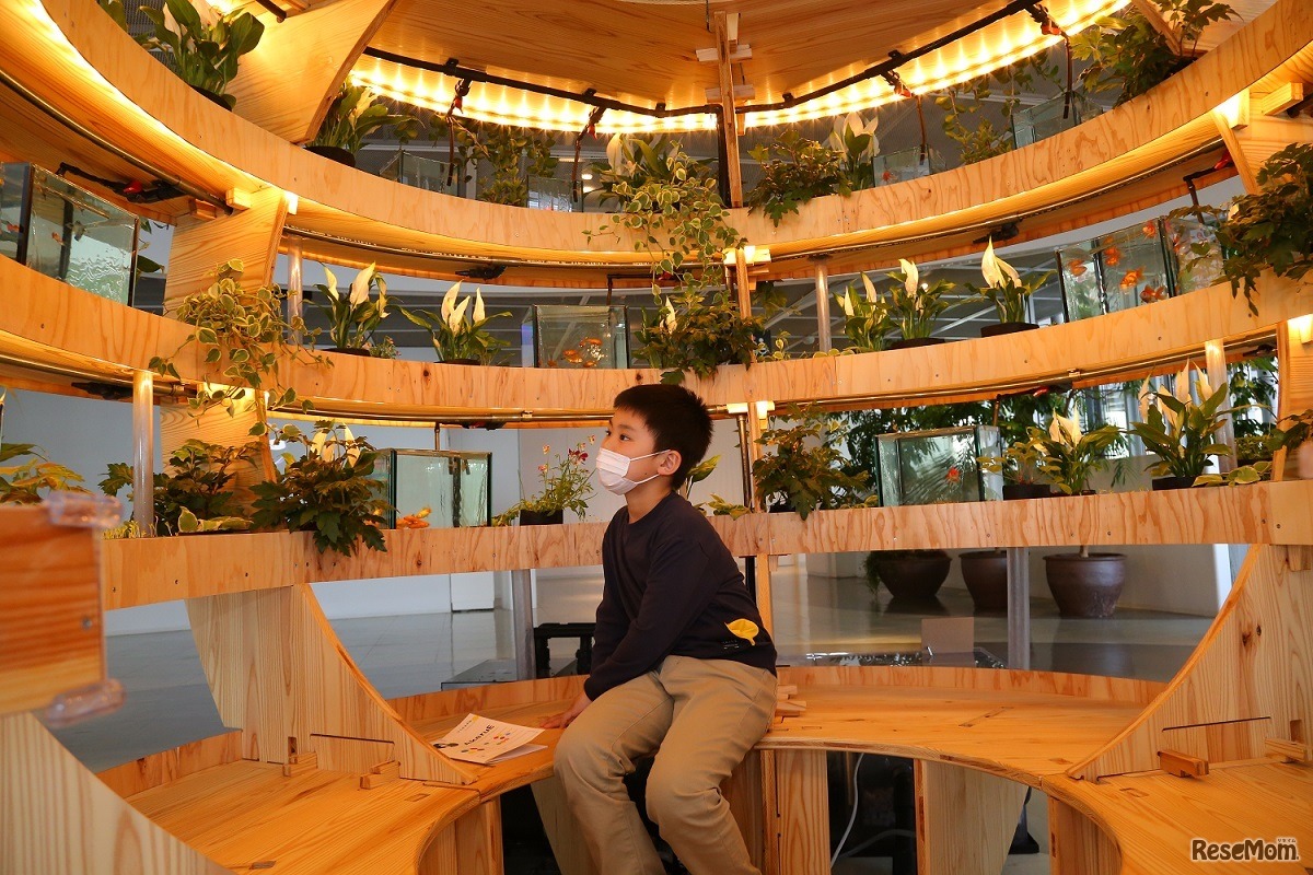 GAIA（ガイア）の大きな球体は「小さな地球」をイメージしている