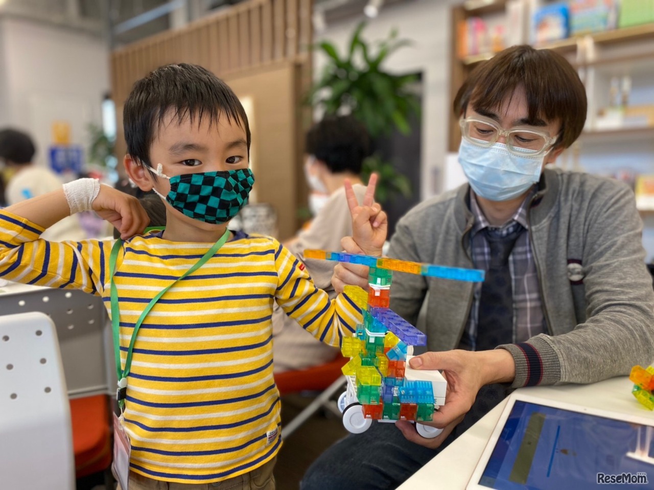 2021年4月4日に開催されたプログラミングコース親子体験会のようす