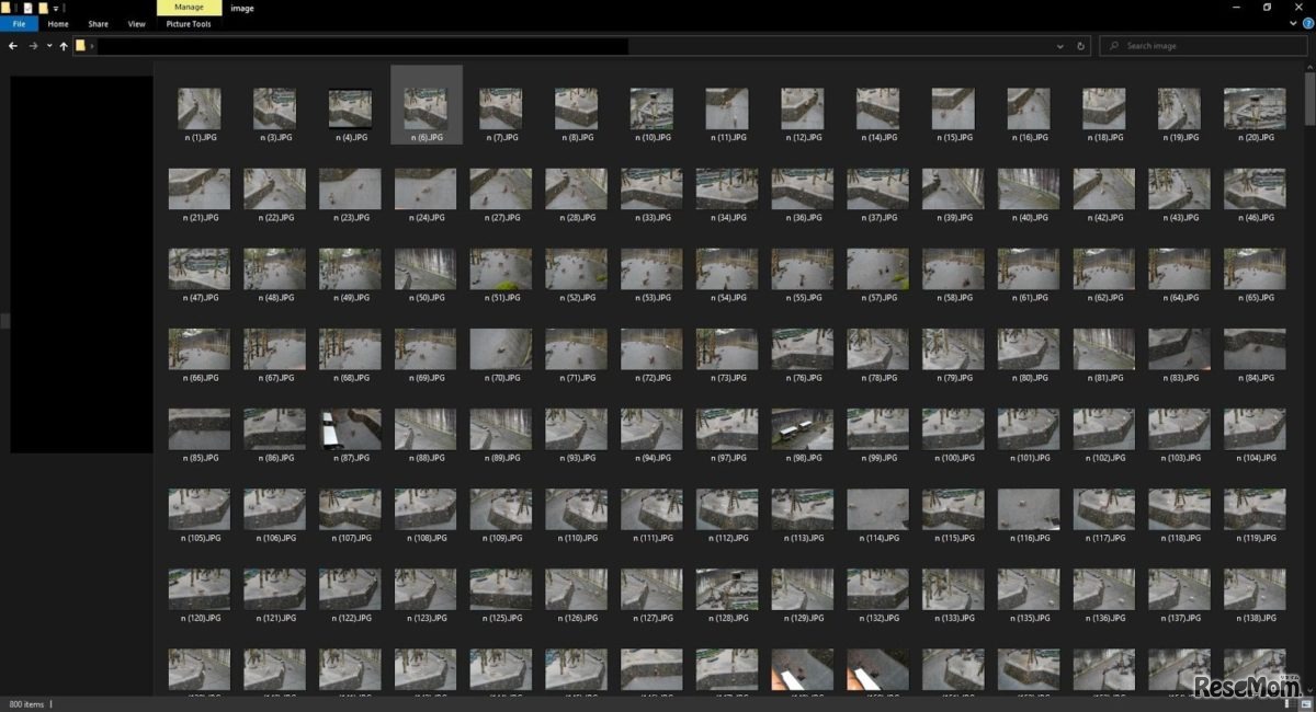 学習させた画像