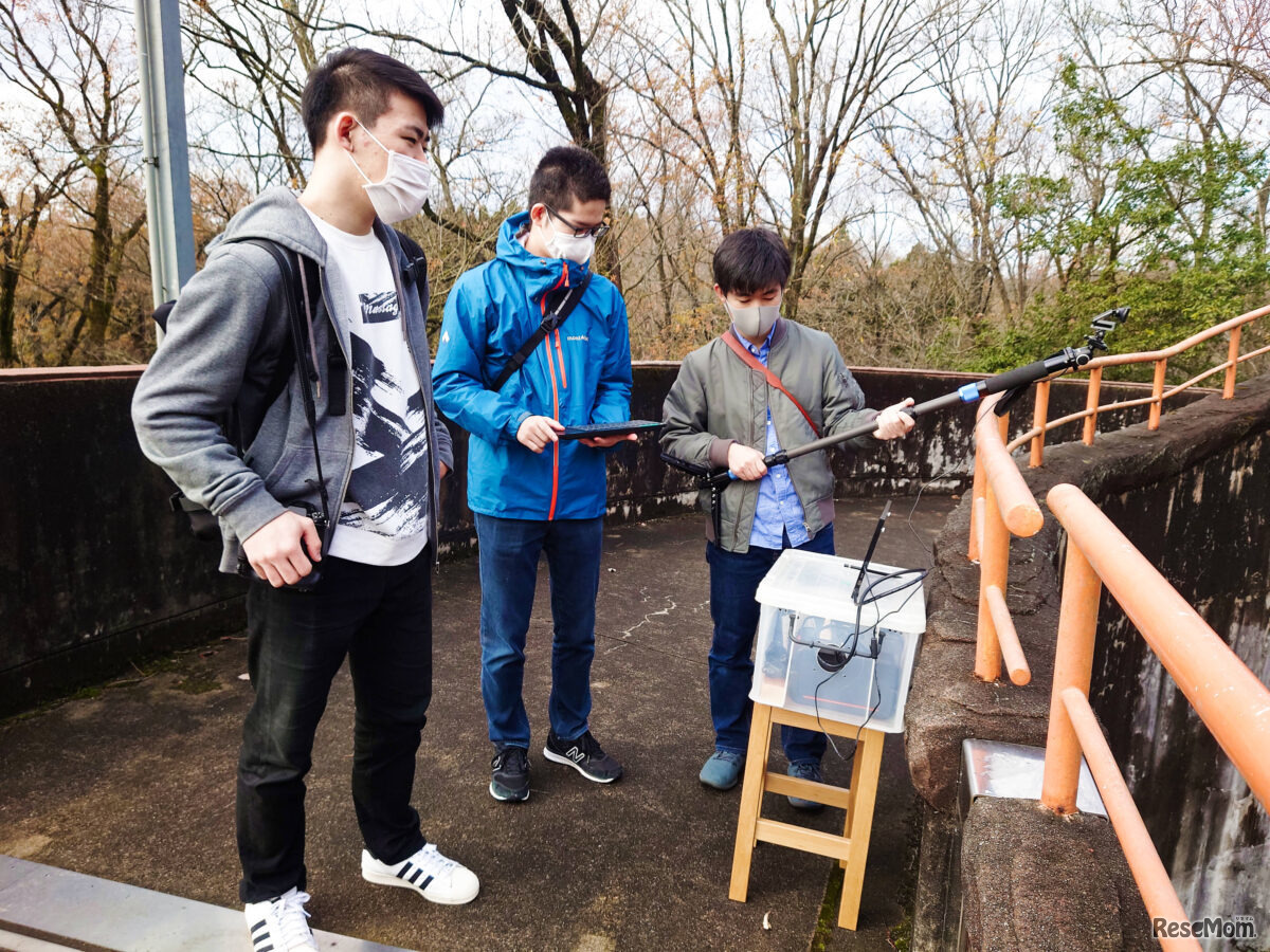 津幡町の森林動物園で行なわれた予備評価の模様（2020年12月6日）