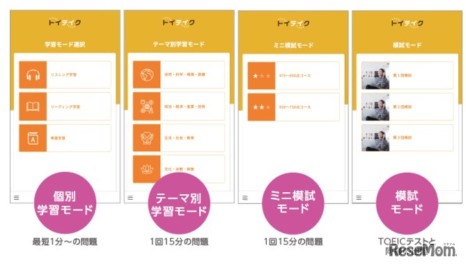 学習者のレベルに合わせた最適な問題を出題