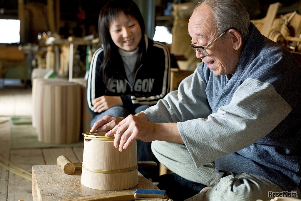 1対1で名人から話を聞く