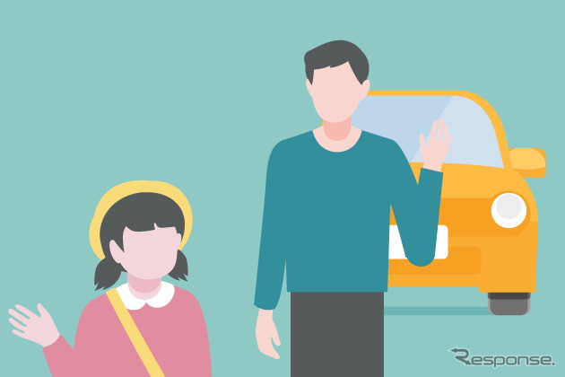 子どもの通園のために毎日送迎している