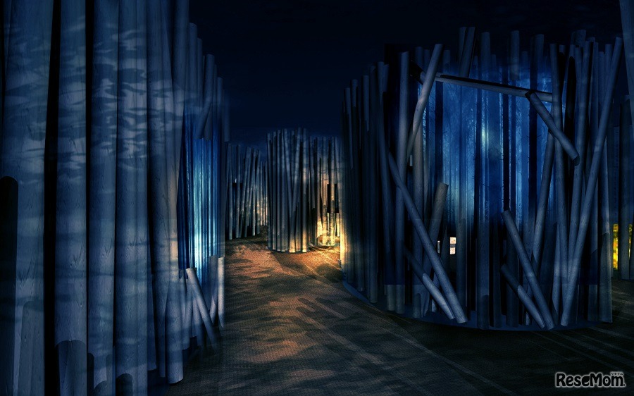 森林ゾーン（夜）（イメージ）