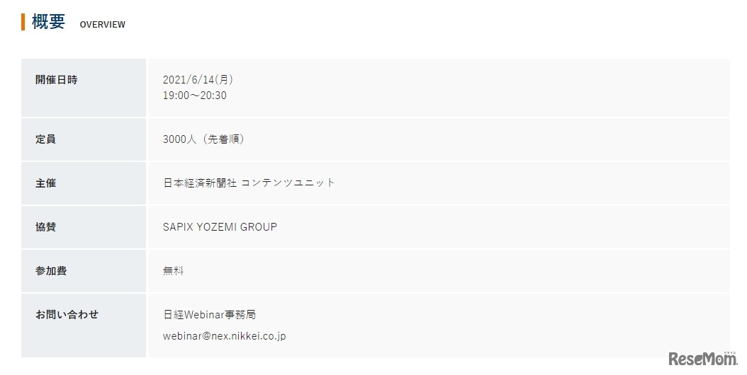 セミナーの概要