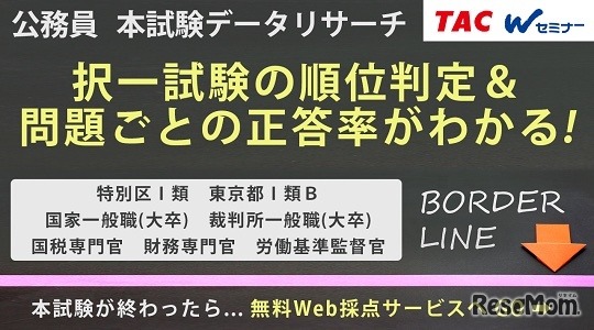 公務員　本試験データリサーチ