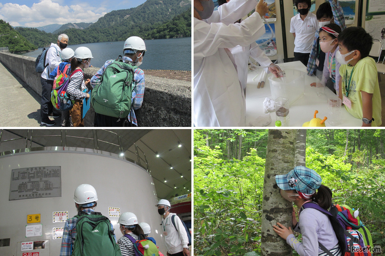 今回のオンラインツアー用の動画収録のようす。取材陣スタッフの小学生親子が参加し、実際に体験しながら撮影するという「リアルさ」にこだわったオンラインツアー。（2021年6月撮影）