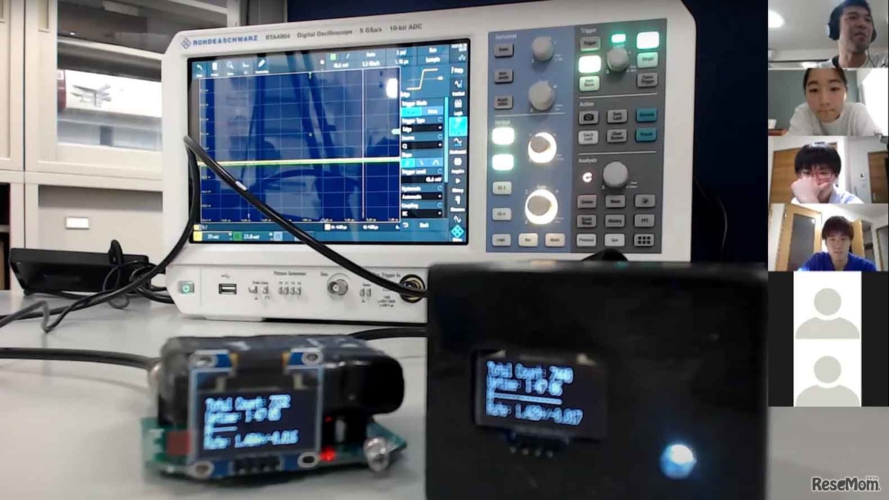 オンライン宇宙線探究ワークショップのようす