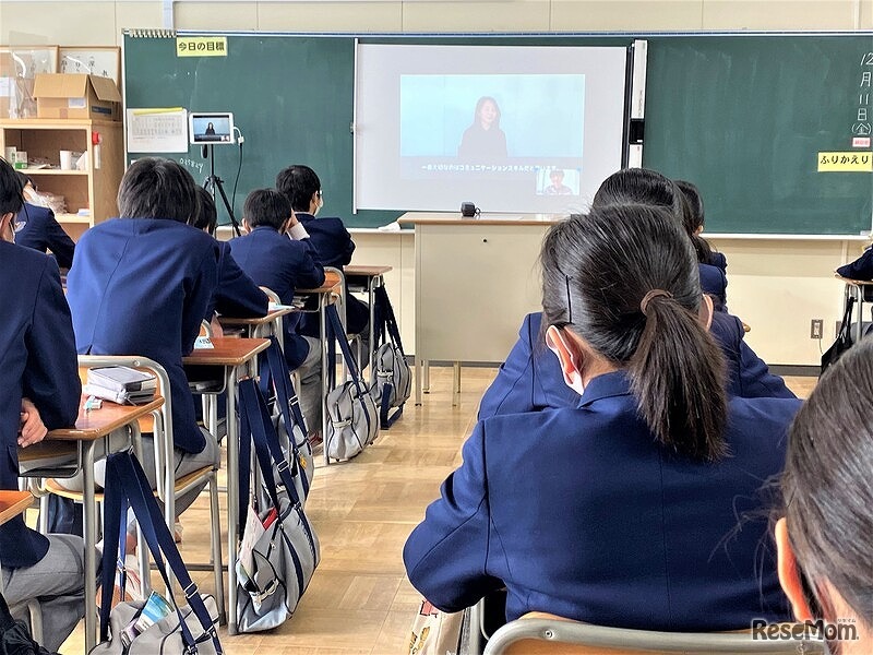 2020年に行われた出張授業の模様