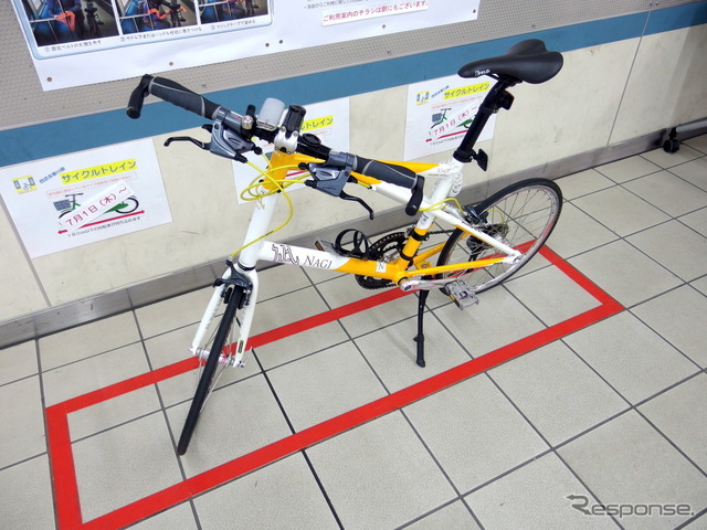 西武多摩川線サイクルトレイン（武蔵堺駅デモ）