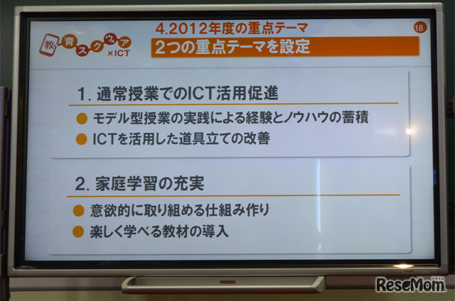 2012年度の2つの重点テーマ