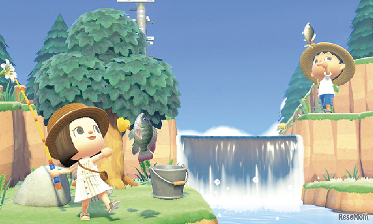 「ジャスティンの釣り大会」を1日2回開催　(c) Nintendo