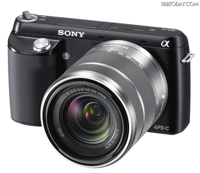 「NEX-F3」のズームレンズキット・ブラック