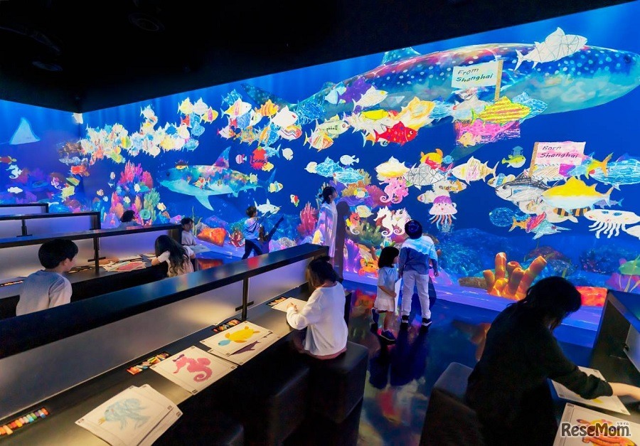 世界とつながったお絵かき水族館