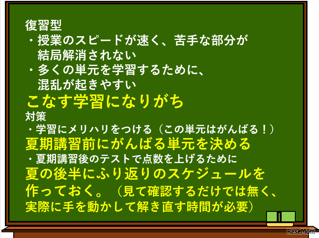 小学4年生：復習型の塾の場合