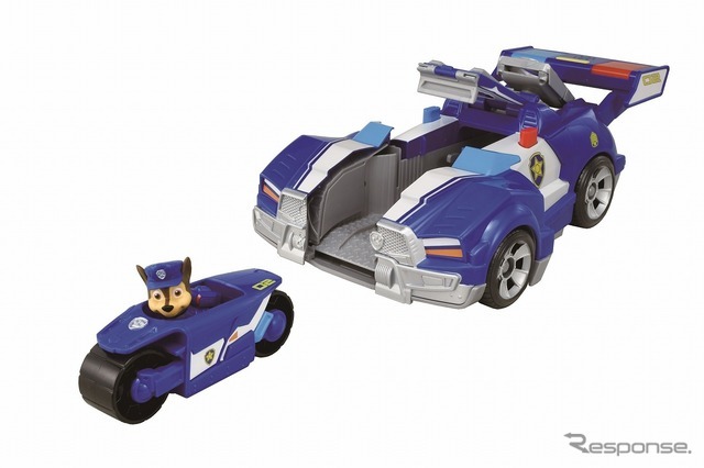 DX変形ビークル チェイス スーパーポリスカー　(c) Spin Master Ltd. PAW PATROL and all related titles, logos, characters; and SPIN MASTER logo are trademarks of Spin Master Ltd. Used under license. Nickelodeon and all related titles and logos are trademarks of Viacom International Inc.