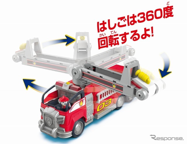 DX変形ビークル マーシャル スーパーファイヤートラック　(c) Spin Master Ltd. PAW PATROL and all related titles, logos, characters; and SPIN MASTER logo are trademarks of Spin Master Ltd. Used under license. Nickelodeon and all related titles and logos are trademarks of Viacom International Inc.