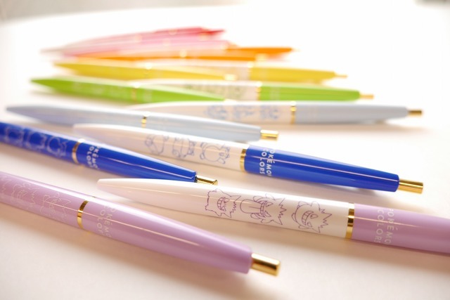 「POKEMON COLORS ボールペン／シャープペン」各385円（税込）(C)2021 Pokémon. (C)1995-2021 Nintendo/Creatures Inc./GAME FREAK inc.