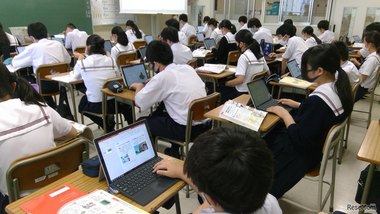 情報以外の授業でも端末を積極的に使用