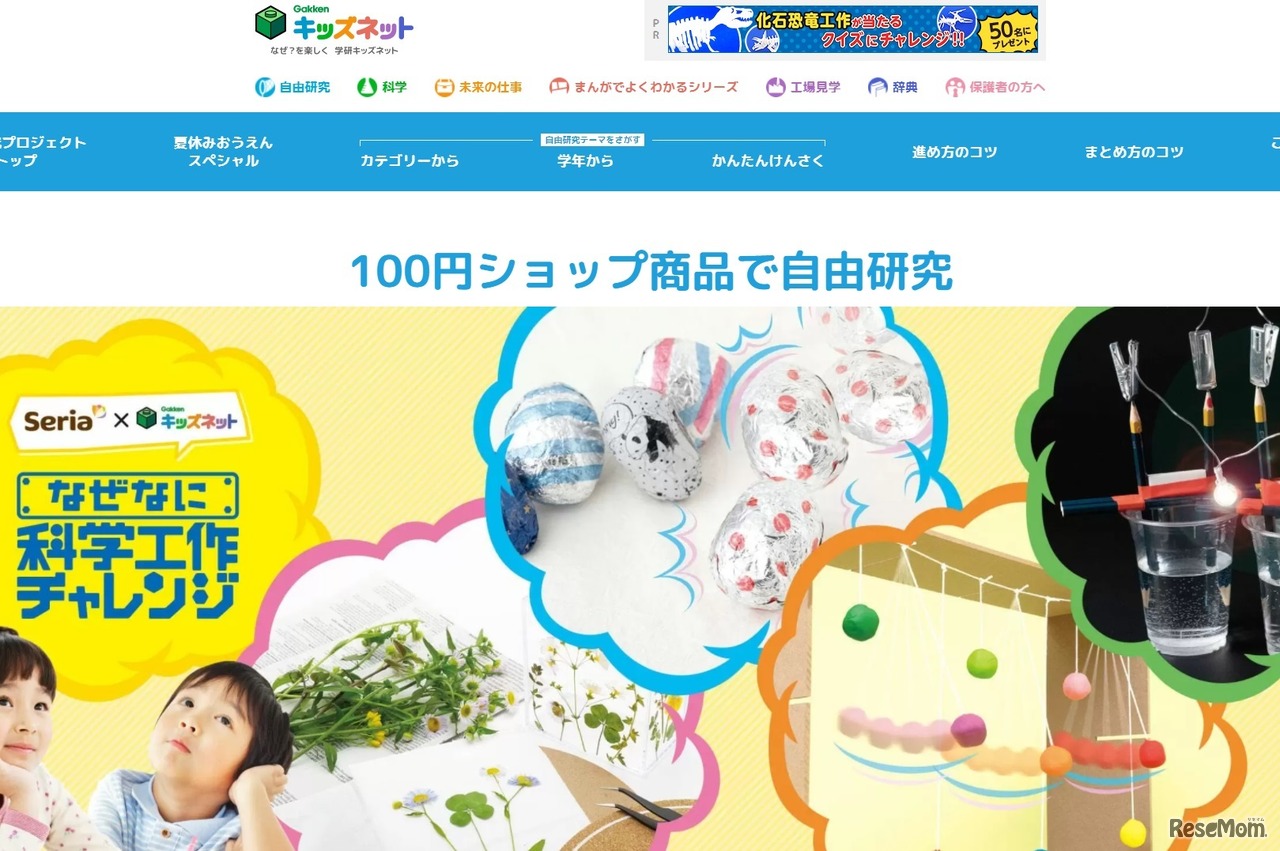 100円ショップ商品で自由研究