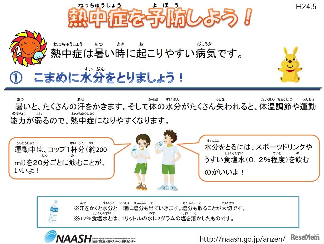 熱中症を予防しよう！（児童・生徒用）