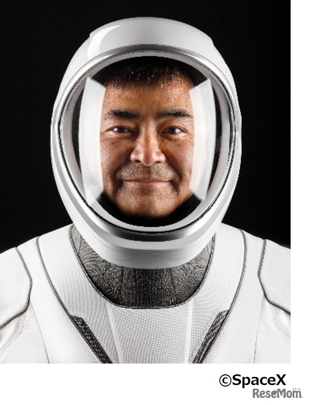 宇宙から参加する星出彰彦先生 (c) SpaceX