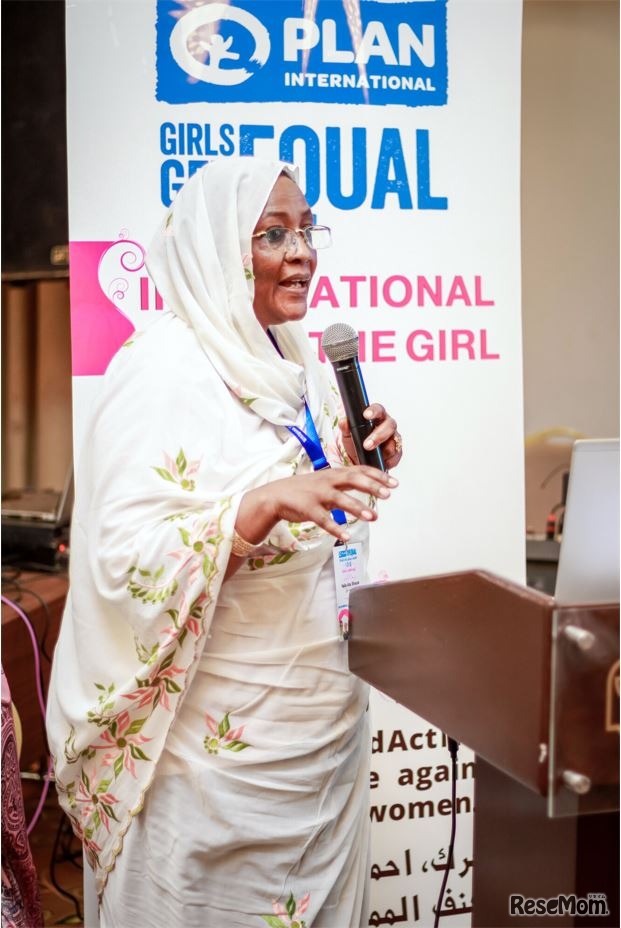 スーダンのプラン・インターナショナルのナイラ・アブショラ氏