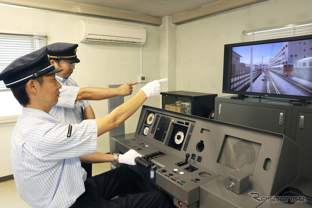 実際のシミュレータ訓練。