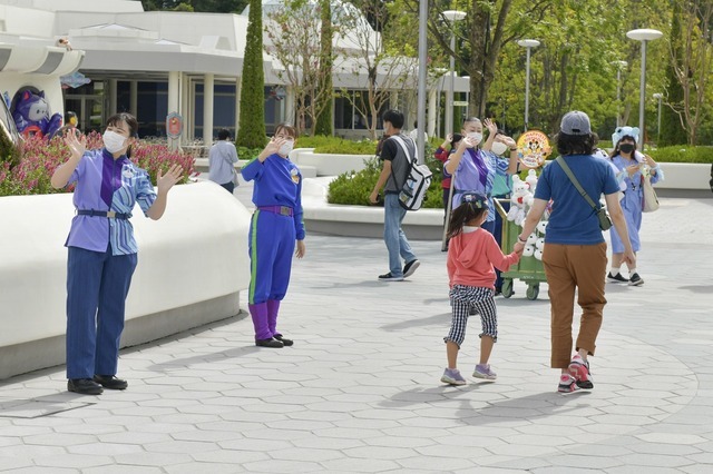 「ベイマックスのハッピーライド」付近の様子