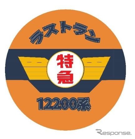 ラストランツアーで列車に掲出される「特殊看板」。