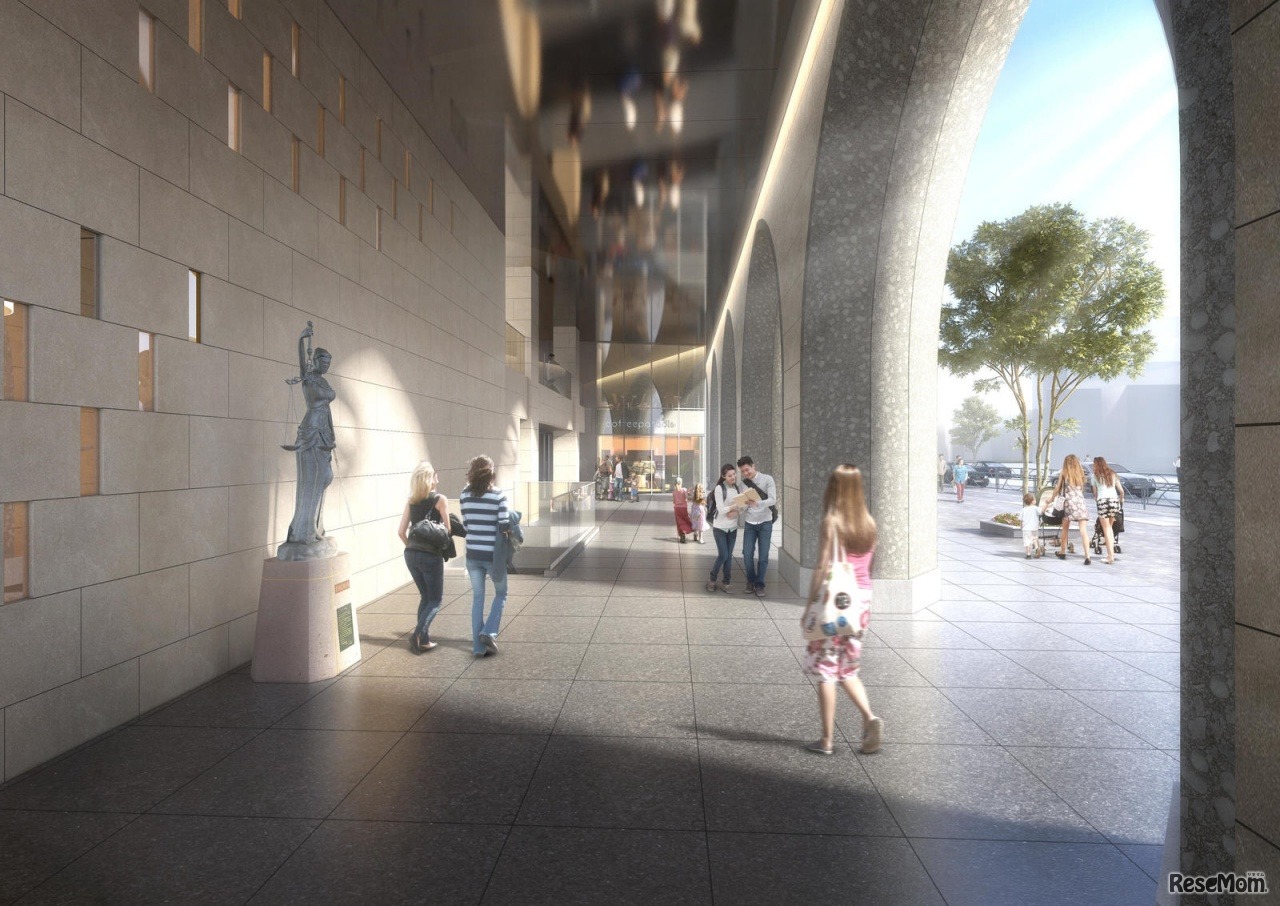 春日通り側コリドール内（※掲載CGは計画段階のものであり、施工上等の理由により変更になる場合がある）