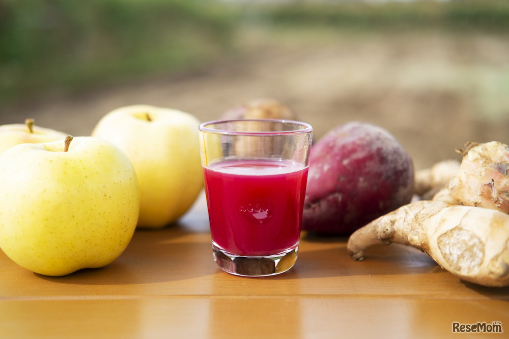 りんごがはいった新作のジュース「畑deしぼり」と「おらがジャムりんご」を先行販売（画像はイメージ）