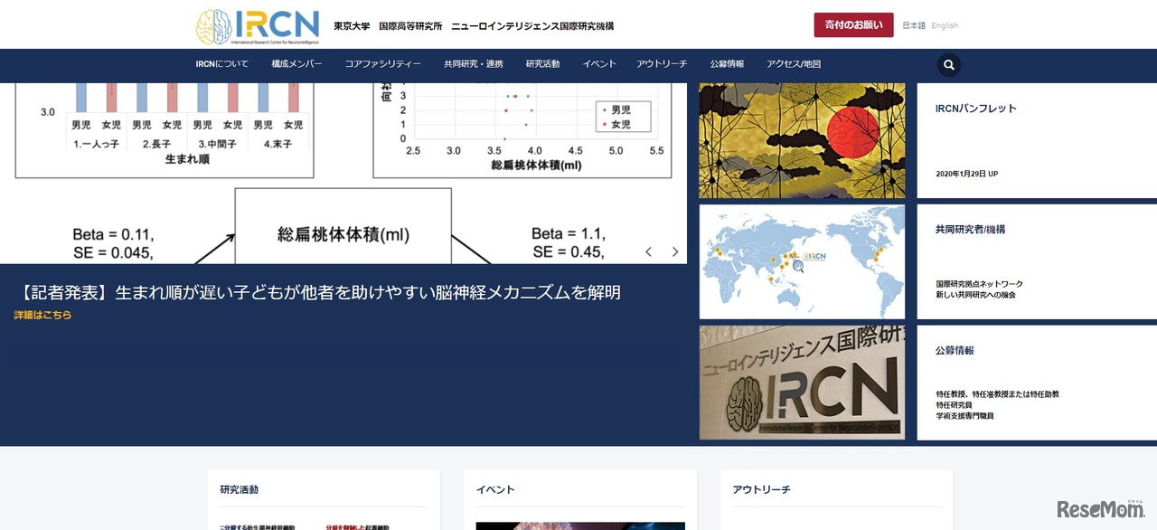 東京大学国際高等研究所 ニューロインテリジェンス国際研究機構