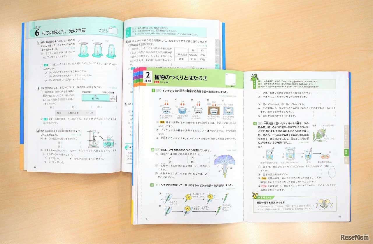 旧版（左上）と改訂版（右下）の比較。カラーで見やすく、わかりやすい