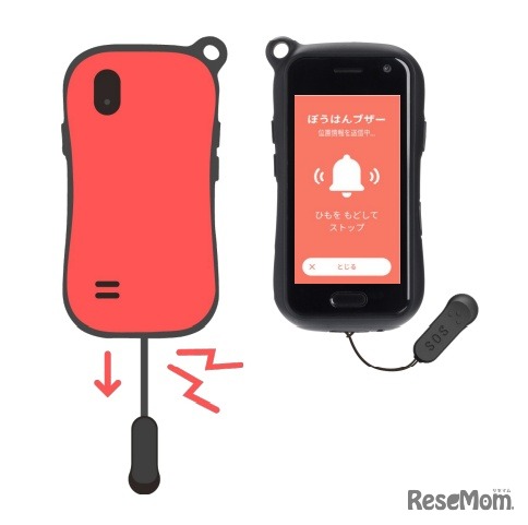 引っ張り型防犯ブザー