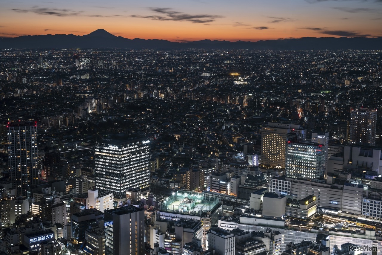 Koichi氏「冬の澄んだ空気と池袋の街」