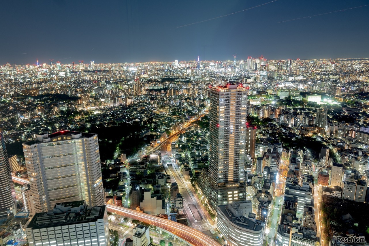 展望台からの夜景写真