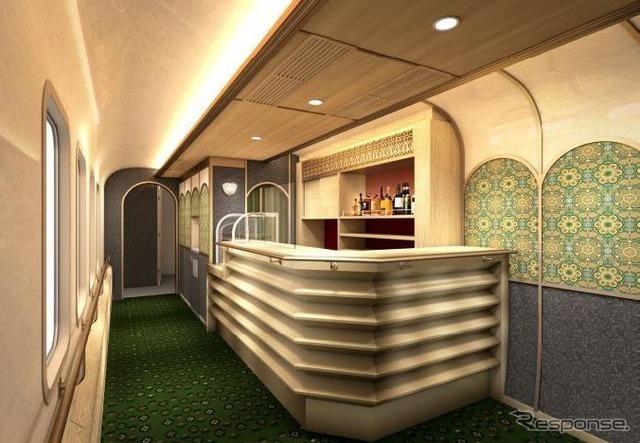 2号車に設けられる販売カウンターのイメージ。