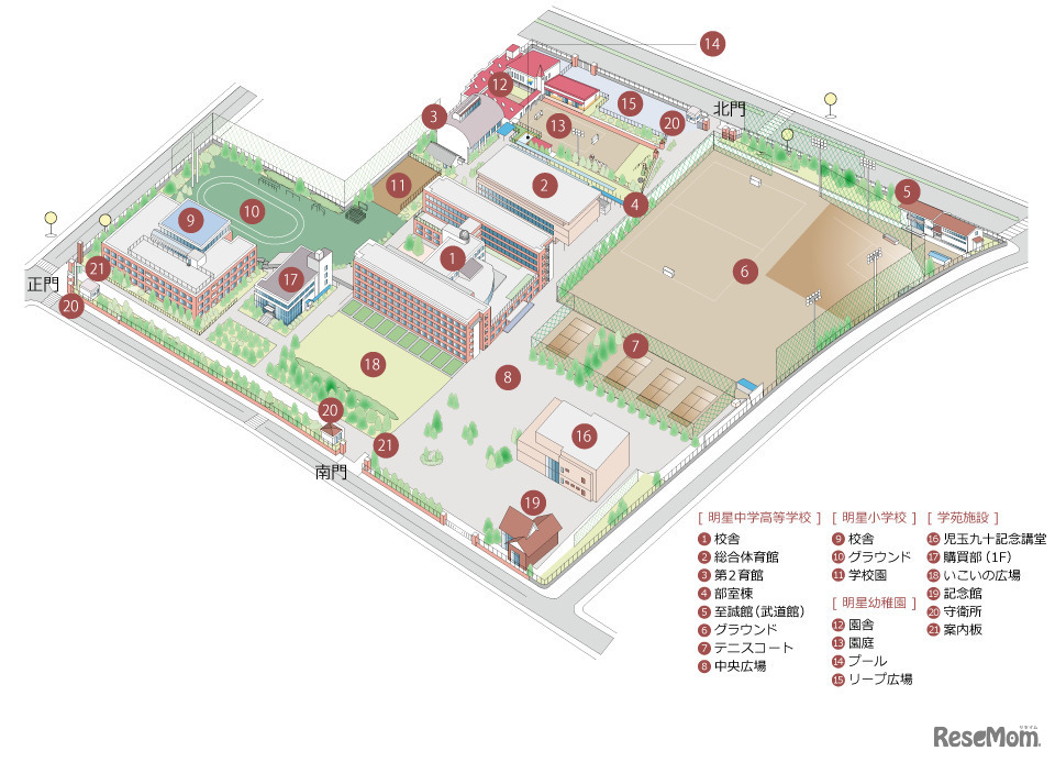 会場見取り図　中央線沿線私立小学校合同相談会