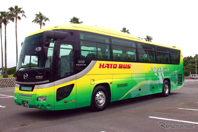 はとバス初代ハイブリッドバス、導入当時