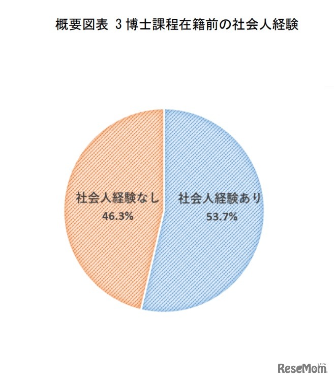 博士課程在籍前の社会人経験