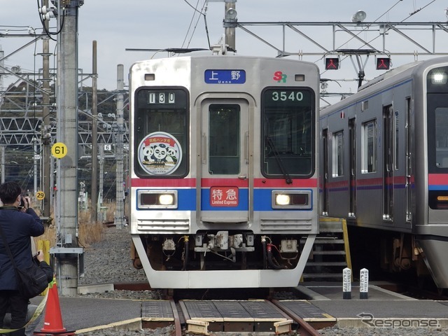 京成・双子パンダヘッドマーク大集合！