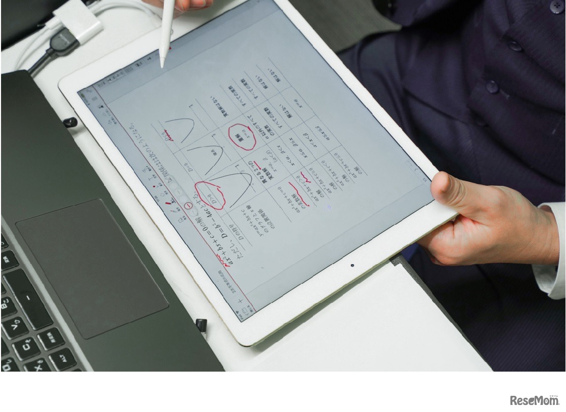 講師はiPadをホワイトボードに利用